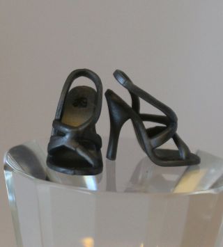 Barbie Couture Silver/grey High Heels For Silkstone Or Fashion Model Barbie