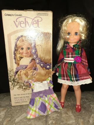 Vintage 1974 Ideal 16 " Velvet Doll Crissy 