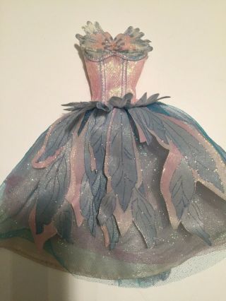 Mattel Barbie Swan Lake Princess Odette Blue Feather Glitter Dress