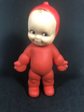 1963 Cameo Vinyl Ragsy Kewpie Doll Red Outfit 8” Tall 12x