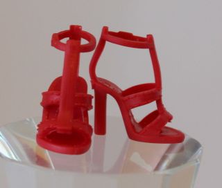 Barbie Couture Red High Heels For Silkstone Barbie