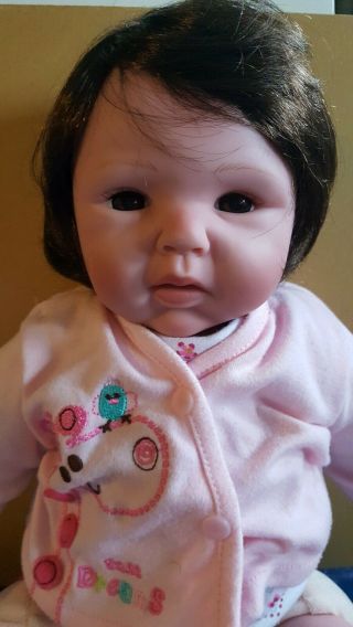 Paradise Galleries 19 In Doll Realistic Baby Brown Eyes
