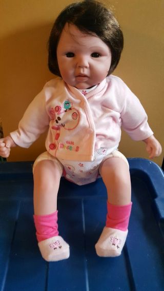 Paradise Galleries 19 In Doll Realistic Baby Brown eyes 2