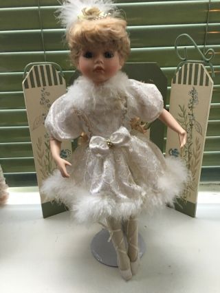 Blonde Ballerina Toddler 14 " Porcelain Doll