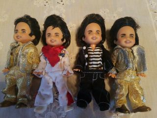 Barbie Little Brother Tommy As Elvis 2003.  Set Of 4.  Not.