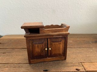 Dollhouse Furniture Wood Dry Sink Concord Miniature Vintage Farmhouse Colonial