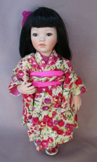 Petite 8 " Porcelain Pauline Jacobsen Japanese Doll All Near