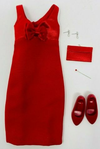 Franklin Princess Diana Red Dress With Bow - Complete Outfit For 16 " Dolls
