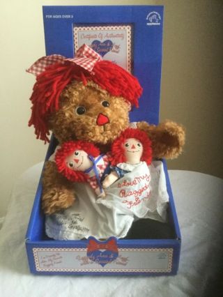 Raggedy Ann And Andy With A Special Friend Limited Edition Autographed By Kim Gr