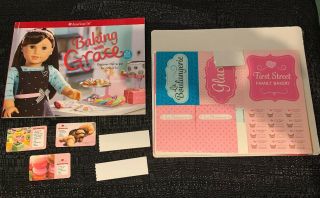American Girl Doll Baking With Grace Craft Book Boxes Cards,  Bake Cards