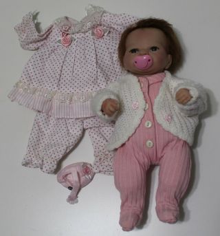Ashton Drake Tiny Miracles Emmy Lifelike Little Baby Doll By Linda Webb 10 "