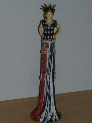 Popular Imports Putting Patriotic Young Lady Tassle Doll Star Top Crown Hat