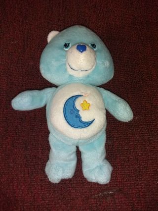 2002 Care Bear Plush Toy.  Bedtime Bear 8 " No Tag