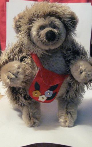 Deb Canham 2002 Bigger Bear,  Prickles,  8 " Le Mohair Hedgehog Perfect