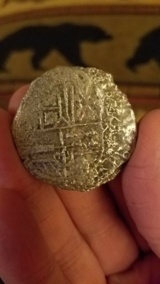 Atocha Shipwreck Coin Silver 8 Reale Grade 3 And Treasure Salvors Stamp