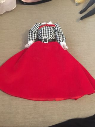 Madame Alexander Red Dress Gown Labeled Gibson Girl 9 " Doll
