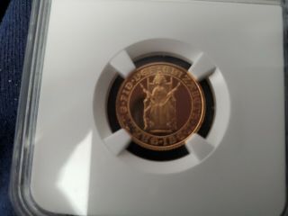 Great Britain 1989 1/2 Half Sovereign Gold Proof Coin Ngc Pf69 500th Anniversary