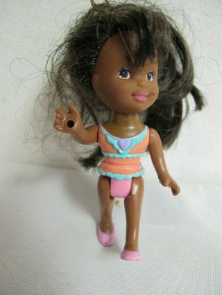 TOY BIZ DOLL MISS PARTY SURPRISE 1999 VINTAGE AFRICAN AMERICAN 3 1/2 