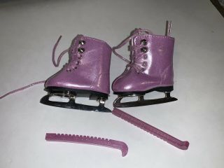 American Girl Doll Mia Purple Ice Skates Ice Skating Dance Shoes