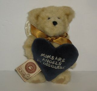2002 Boyds Bears Plush 8 " Jointed Carin Angelmom Bear " Moms Are Angels " Tags