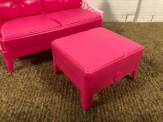 Barbie Dream House 2013 Replacement Parts Couch and Ottoman Set 2