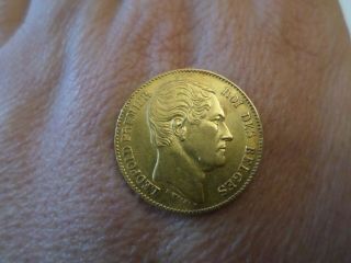 20 Francs - Roi Des Belges 1865 R.  - Solid Gold - - 9f
