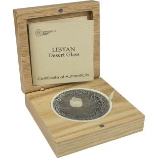 Chad 2017 5000 Francs Libyan Desert Glass - Meteorite Art 5oz Silver Coin 3