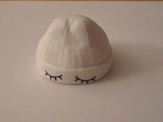 Lol Surprise Doll Accessory Black Eyelashes White Beanie Hat
