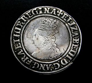 Tudor.  Elizabeth I Stunning Silver Shilling " The Virgin Queen " 1558 - 1603 England