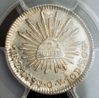 1830,  Mexico (1st Republic).  Silver 1 Real Coin.  Zacatecas Pcgs Ms64