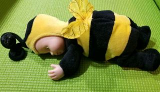 Anne Geddes Plush Baby Bee Doll Brown Eyes