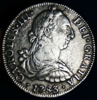 1783 - Mo Mexico 8 Reales Carlos Iii Silver Coin El Cazador Ship Wreck Certificate