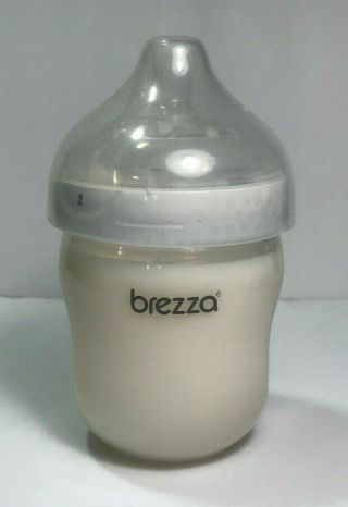 8 Oz Brezza Wide Neck Reborn Baby Bottle With Fake Formula Milk Inside