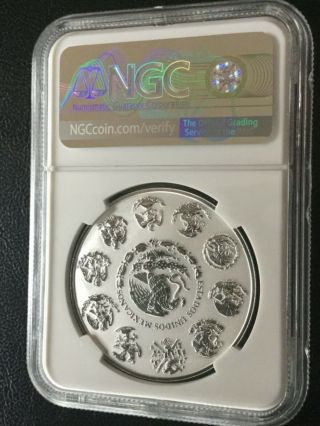 2018 MEXICO SILVER ONZA LIBERTAD NGC REVERSE PROOF PL70 1 OZ Plata LIMITED 2