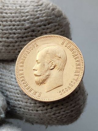 10 рублей 1902г,  АР,  8,  62г,  Russia Gold