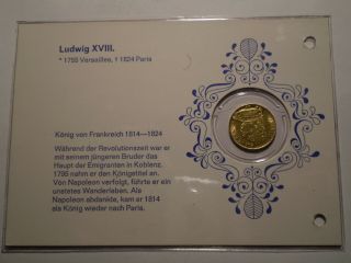 Sbr1 France Louis Xviii 1815 A Gold 20 Francs