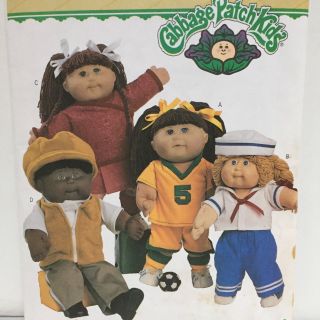 Butterick 3745 Cabbage Patch Kids Doll Clothes 16 " - 21 " Sew Pattern G1