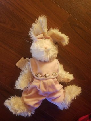 Boyds Bears Plush Prissie Hopplebuns Fabric Easter Bunny Rabbit Hare