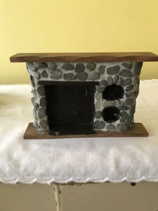 Dollhouse Miniature Fireplace