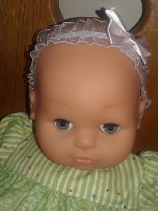 15 " Cloth And Vinyl Baby Girl Doll,  Geoffrey Toys R Us,  No Date