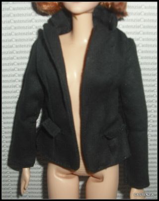 Jacket Barbie Doll X - Files 25th Anniversary Dana Scully Black Coat Top Accessory