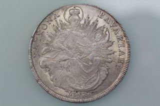 Germany Bavaria Thaler Coin 1768 Km 519.  1 Extremely Fine