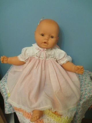 Adorable Lifesize Vinyl And Cloth B.  B.  Baby Doll,  Made In Spain