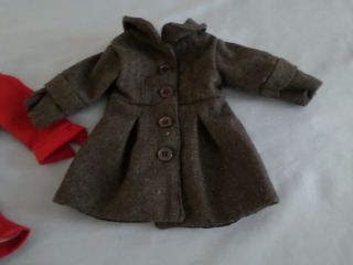 18 ' American girl Kit retired grey coat and winter Christmas dress. 2