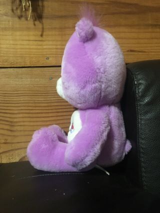 Care Bears Share Bear Plush 13” Purple Bear With Pink/blue Lollipops On Tummy 2