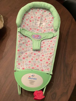 American Girl Bitty Baby Doll Musical Vibrating Bouncer Toy Bouncy Seat