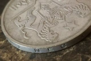 Silver Coin Poland 5 Gulden 1923 - City of Danzig - Danzig Polon - Arm Lion 3