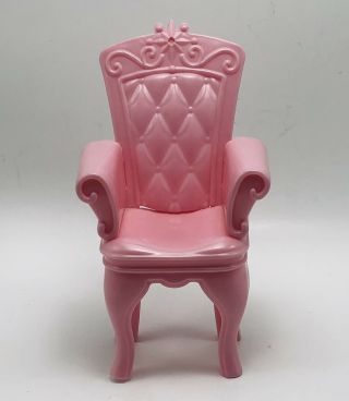 Mattel Barbie Pink Castle Throne Chair Furniture Swan Lake Princess