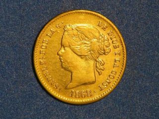 Philippines 1868 2 Pesos Gold Xf