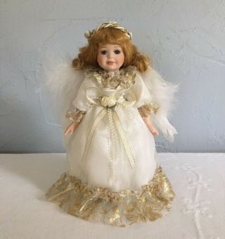 Angel Doll With Wings & Stand Avon Source Of Fine Collectibles 2000